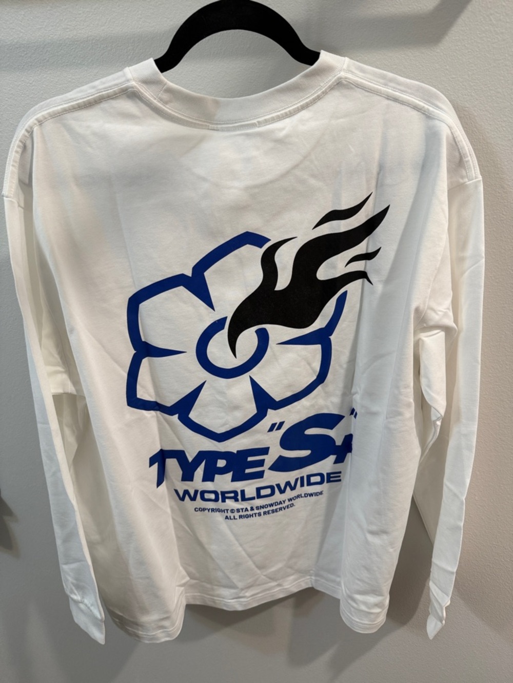 Snow Day Worldwide Graphic White Long Sleeve Tee